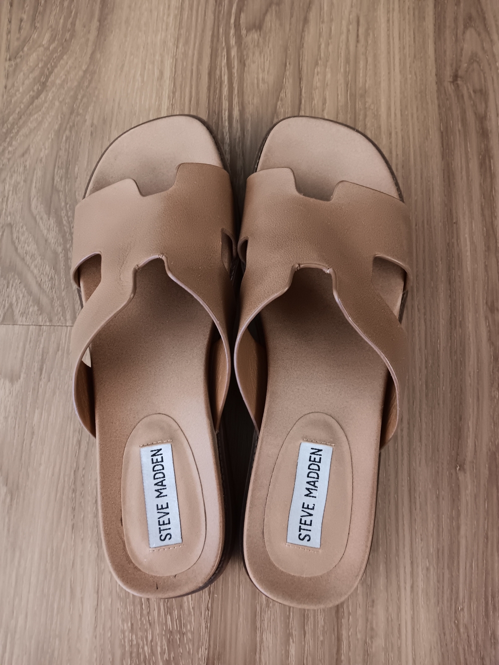 Steve Madden Neutral Tan Slide Mules - Picture 1 of 7